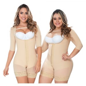 Faja Corta con Manga, 2 Broches F0064